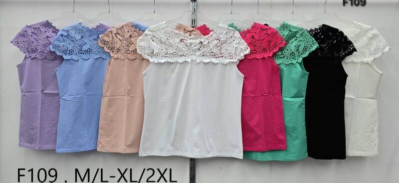 Bluzki damskie Roz M/L-XL-2XL, Mix Kolor Paczka 12 szt